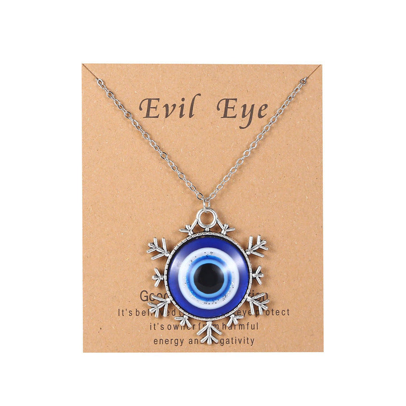 Wholesale Devil Eye Dima Hand Alloy Necklace